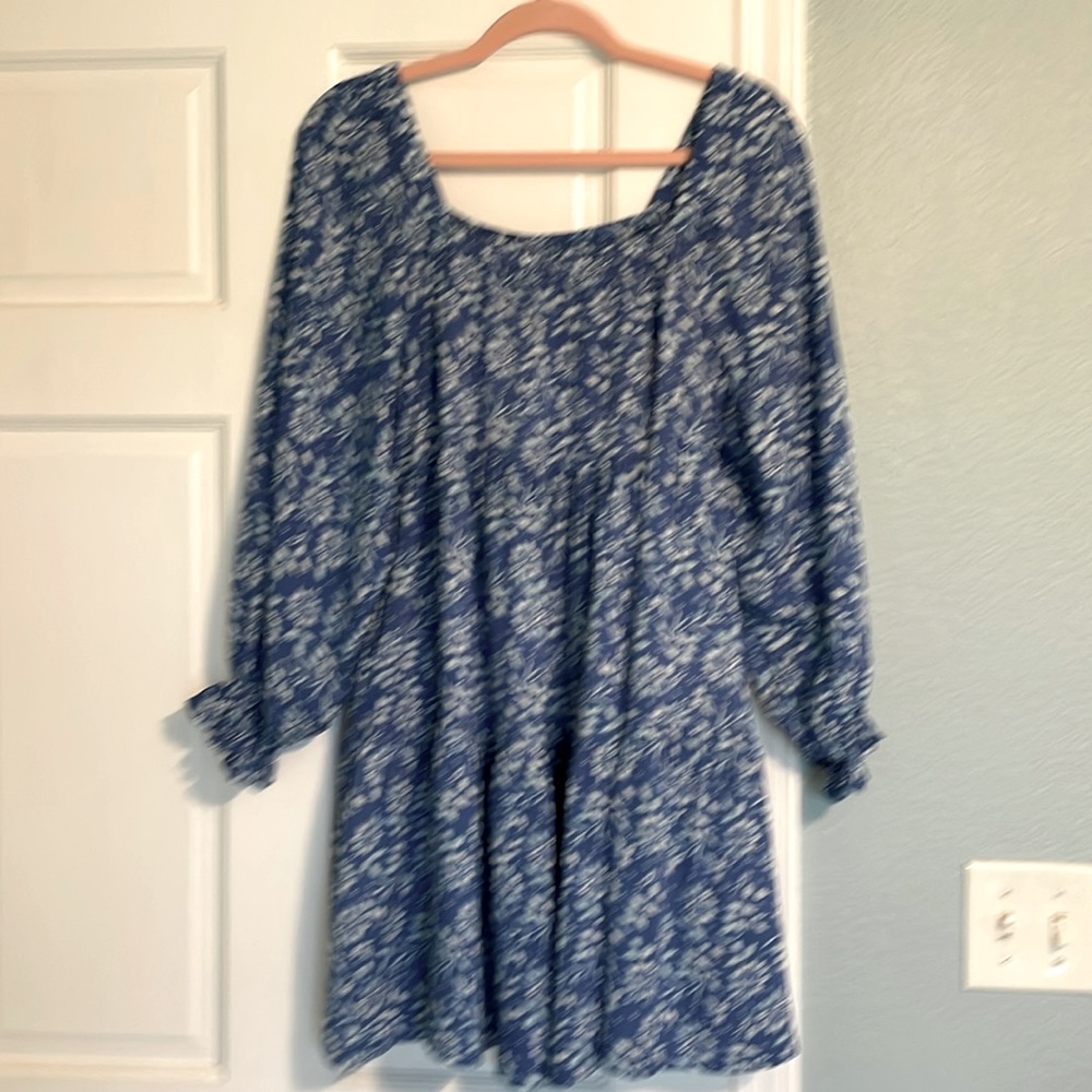 PATRONS OF PEACE LONG SLEEVE DRESS - FLORAL